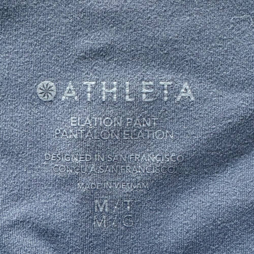 ATHLETA Elation Pant Granite Blue Tapered Yoga pants high rise medium - Picture 2 of 10